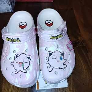 Pokemon Jigglypuff Pink Kids Clogs